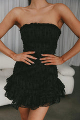 Cece Embellished Bandeau Dress Black