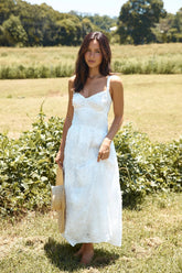 Porcelain Princess Maxi Dress White