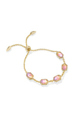 Hallie Gold Delicate Chain Bracelet Sunrise Watercolor Illusion