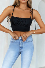 HELLO MOLLY Katherina Crop Black