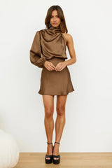 Meet Tonight Dress Brown