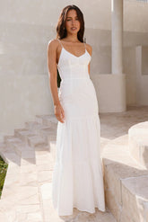 It's Warming Up Maxi Dress White