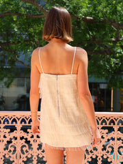 Significant Other Josephine Mini Dress in Pearl