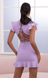 Lace-Up Back in Lilac