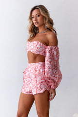 HELLO MOLLY Sweeter Passions Crop Top Red