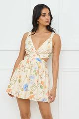 Florals In Spring Mini Dress Print
