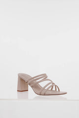 HELLO MOLLY The Trendsetter Heels Nude Nubuck