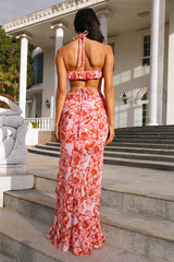 HELLO MOLLY Date In The Maldives Maxi Skirt Pink