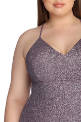 Plus Glow In Glitter Dress