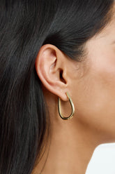 Halo Hoops Earrings Gold