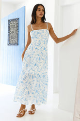 Hidden Lagoon Maxi Dress Blue
