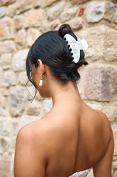 HELLO MOLLY Love In The Hair Claw Clip White