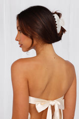 HELLO MOLLY Love In The Hair Claw Clip White