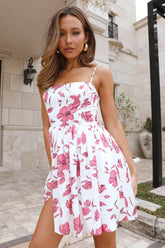 HELLO MOLLY Blooming Romance Mini Dress White