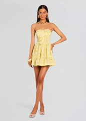 Fiza Strapless Short Dress