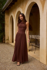 Nalla Maxi Dress Brown