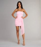 Pretty Intentions Tube Mini Dress With Sash