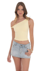 Mini Denim Skort in Light Blue