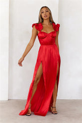 HELLO MOLLY Pretty First Impression Dress Red