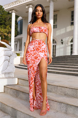 HELLO MOLLY Date In The Maldives Maxi Skirt Pink