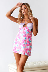 HELLO MOLLY Cotton Candy Mini Slip Dress Multi
