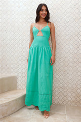 HELLO MOLLY Winery On The Coast Maxi Dress Green