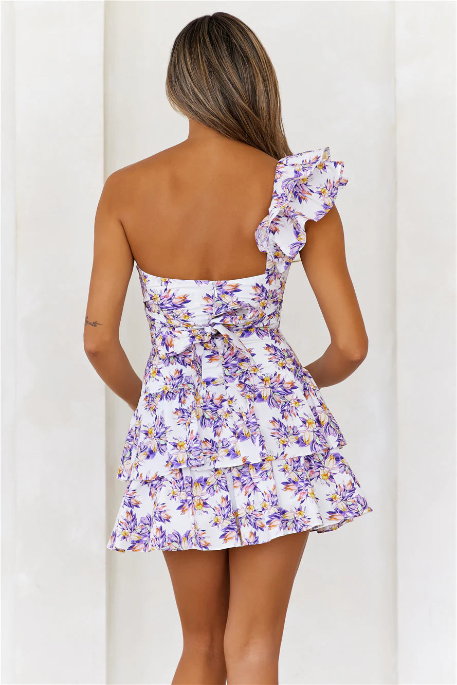 HELLO MOLLY Ruffled Out Dress Lilac