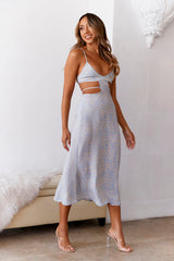 HELLO MOLLY Glowing Suns Midi Dress Blue