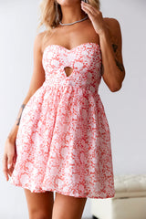 HELLO MOLLY Lost In Your Heart Mini Dress Red
