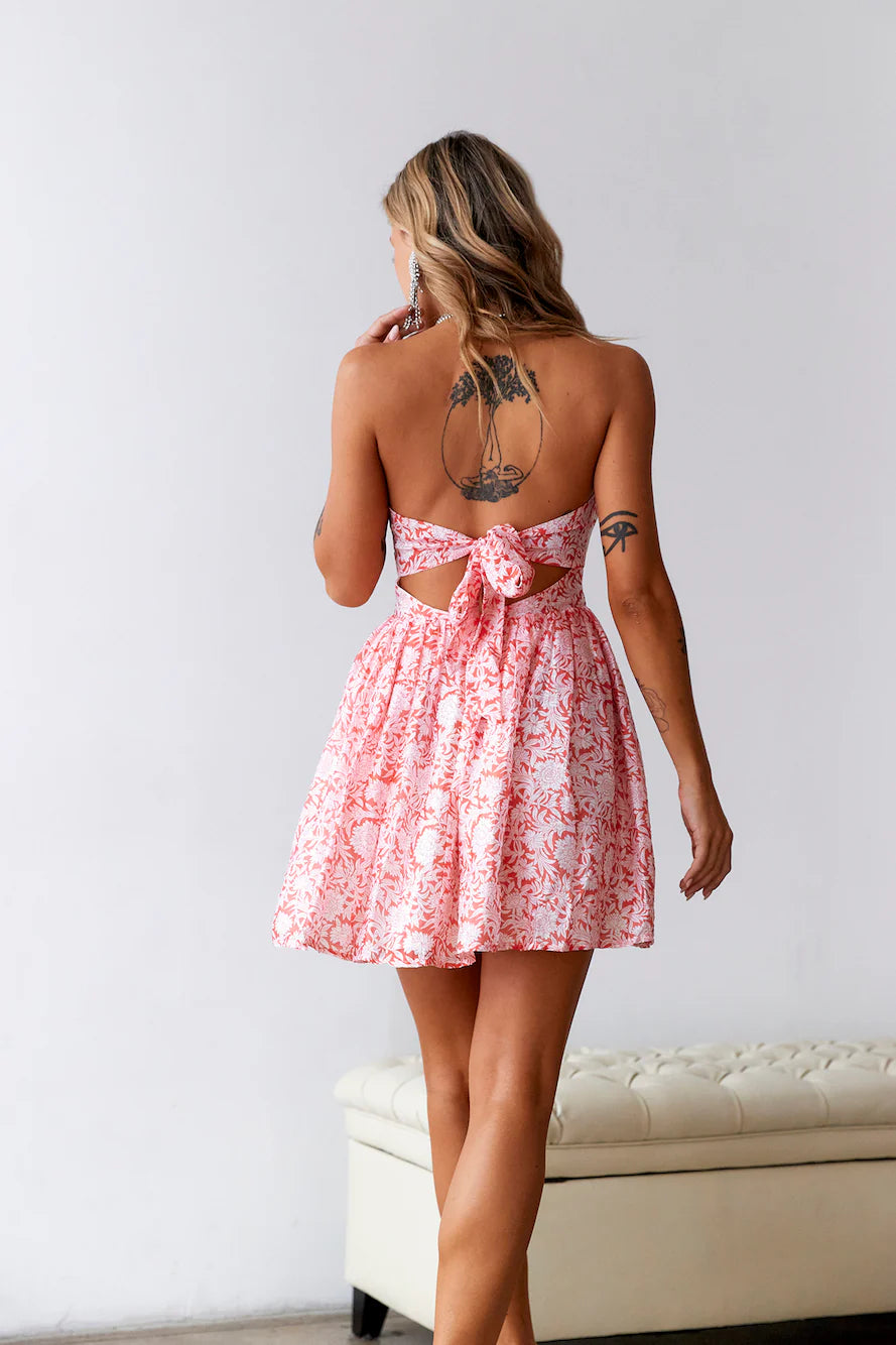 HELLO MOLLY Lost In Your Heart Mini Dress Red