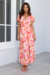 HELLO MOLLY Blossom Fantasy Midi Dress Print