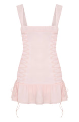 Rush In Mini Dress Baby Pink