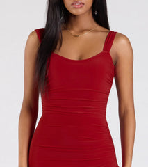 Mysteriously Stunning Low Tie Back Mini Dress