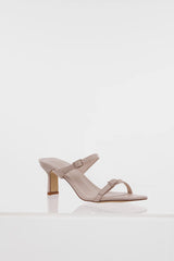 HELLO MOLLY The Work To Party Heels Nude Nubuck