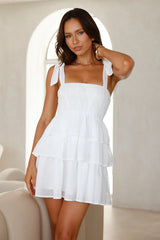 HELLO MOLLY Springtime Happiness Mini Dress White