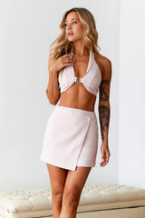 HELLO MOLLY Baby Doll Crop Top Pink