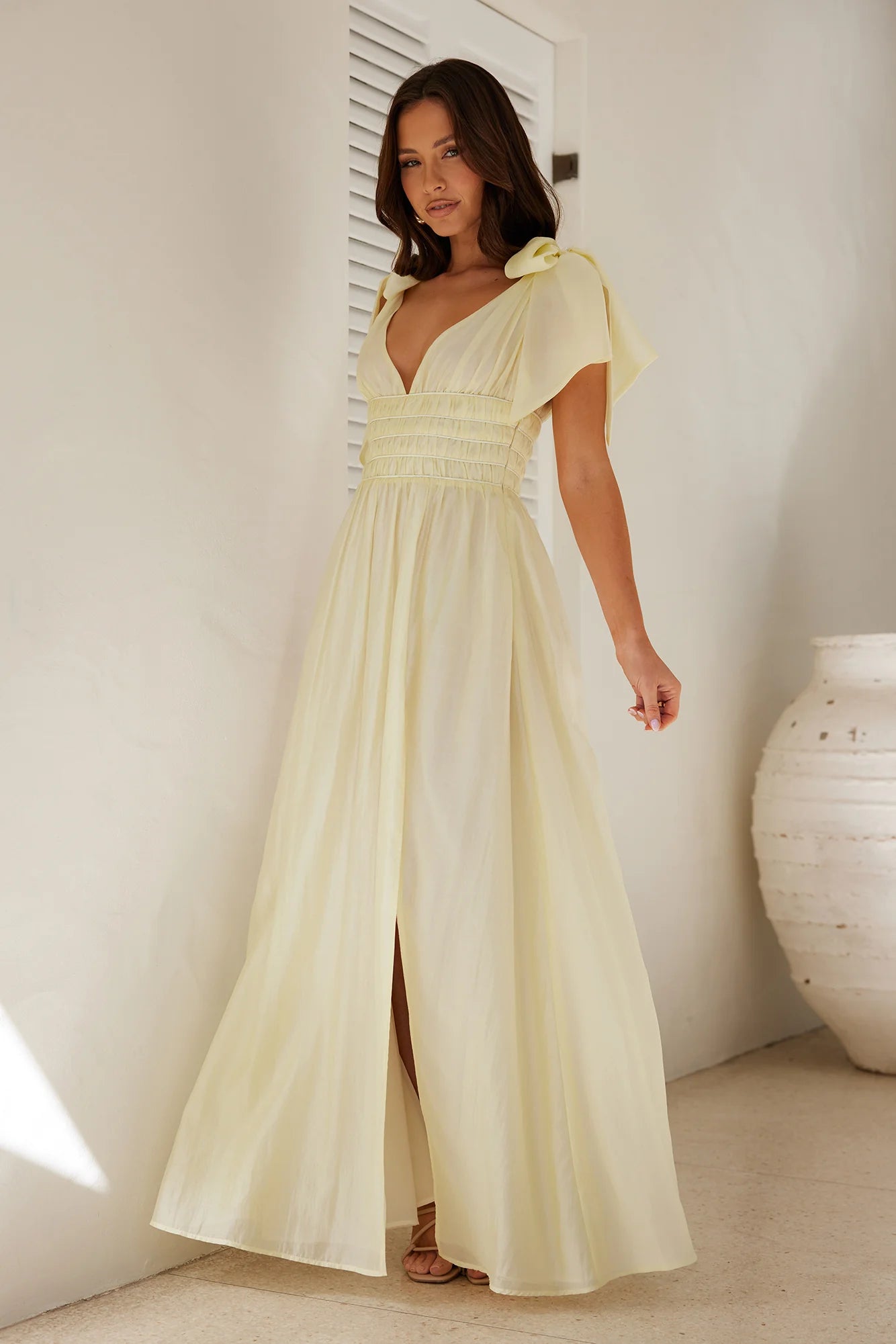 HELLO MOLLY Eyes Of A Goddess Maxi Dress Yellow