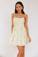 Hammock Afternoons Mini Dress Yellow