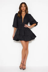 HELLO MOLLY Sweetest Treat Mini Dress Black