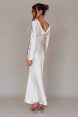 Loveland Cowl Back Midi Dress Oyster