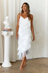 HELLO MOLLY To Be Desired Midi Dress White