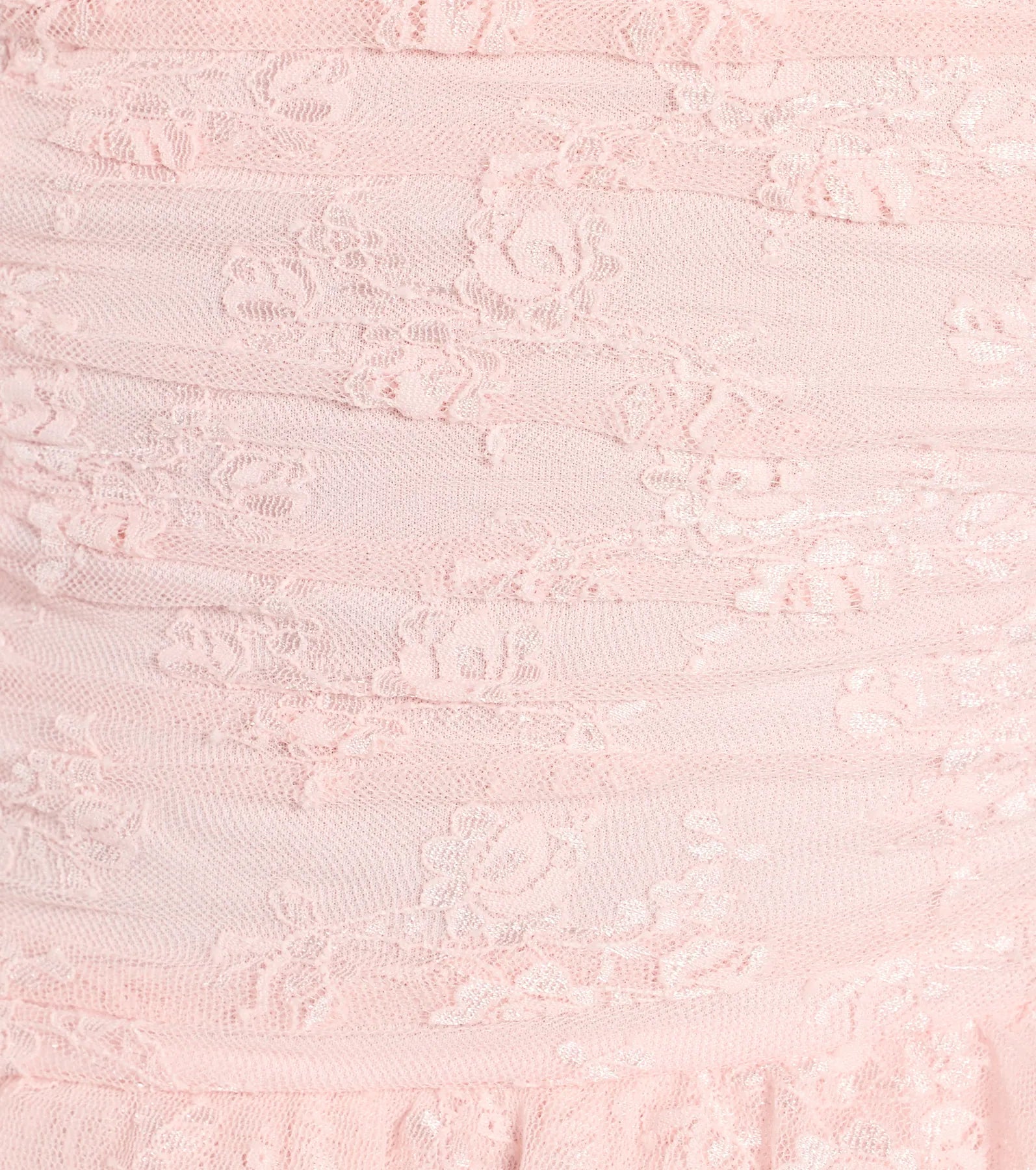 Lovely Nights Strapless Lace Ruffle Skater Dress