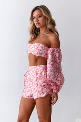 HELLO MOLLY Sweeter Passions Crop Top Red