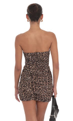 Mesh Corset in Cheetah Print