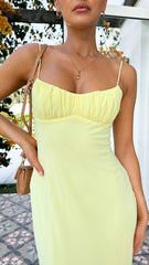Margie Midi Dress - Yellow