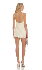 Ruffle Dress in Ivory