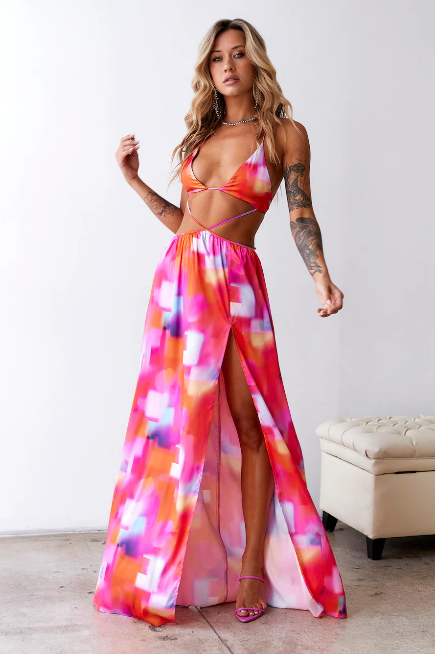 HELLO MOLLY New Sensations Maxi Dress Multi