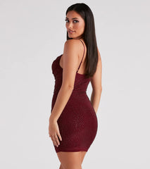 Kadence Formal Heatstone Cowl Neck Bodycon