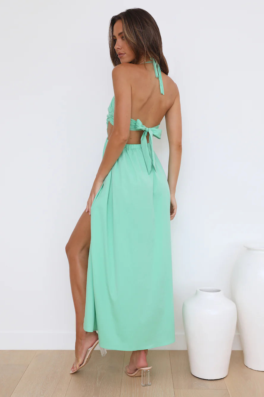 HELLO MOLLY Girls On Vacay Dress Green