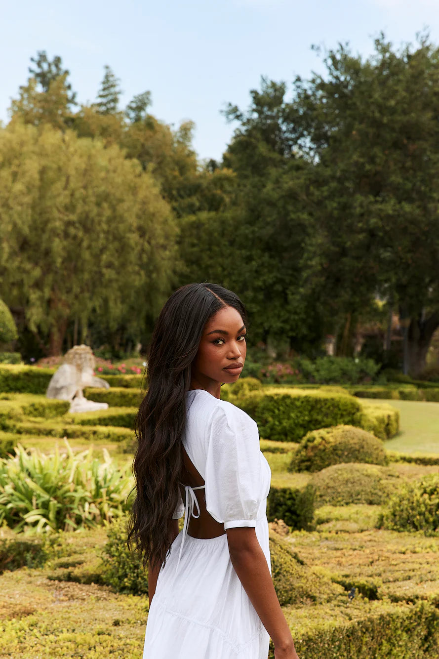 HELLO MOLLY La Memoire Maxi Dress White